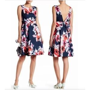 $498 KATE SPADE NWT Back Bow Floral Print Dress – Size 8